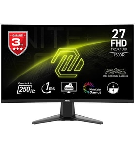 MSI 27 VA MAG 27C6X 1MS 250HZ HDMI-DP KAVISLI GAMING MONİTÖR