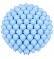 Mavi Renk Lateks makaron Balon (30 cm) - 100 Adet