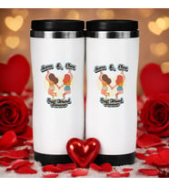 BK Gift Kişiye Özel Best Friend Tasarımlı İkili Çelik Termos Bardak -5, Sevgiliye Hediye, Sevgililer Günü Hediyesi