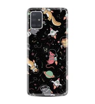 Samsung a71 A72 A73 A7 A9 2018 C7 C9 Kılıf Desenli Silikon Planet Animals 1771