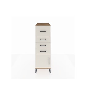 Kronos Dolap 4 Çekmeceli Tek Kapaklı 44x59x134 Çam-Aytaşı