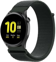 Samsung Galaxy Watch 7/6/5/4/FE Serisi (40mm/44mm), Watch 6/4 Classic (47mm/43mm/42mm) ve Samsung Watch 5 Pro (45mm) için Yumuşak ve Konforlu Hasır 20mm Naylon Kordon