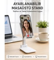Taşınabilir Masaüstü Telefon Tutucu Ayarlanabilir Yükseklik Yeni Nesil
