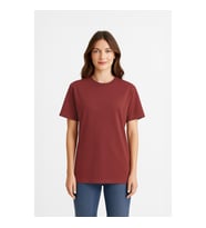 Kadın %100 Pamuk Basic T-shirt