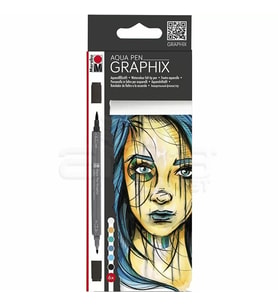 Marabu Graphix Aqua Pen 6lı Set Metropolitan