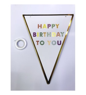 Happy Birthday To You Flama Bayrak Süsü