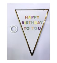Happy Birthday To You Flama Bayrak Süsü