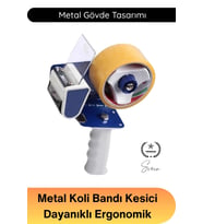 #BantKes Dayanıklı Metal Koli Bant Kesici Makine Ergonomik Saplı Keskin Bıçaklı Ayarlı Paketleme Apa