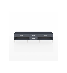 Arges TV Ünitesi 4 Çekmeceli  220x30x51 Antrasit-Antrasit