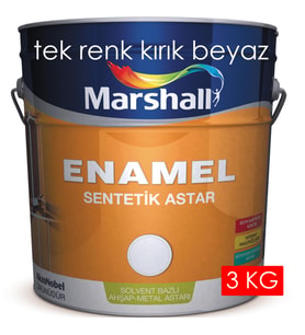 MARSHALL ENAMEL SENTETİK ASTAR 2.5LT 3KG KIRIK BEYAZ