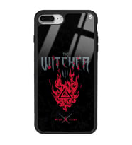 iPhone 7 Plus Witcher 3 Fire Tasarımlı Glossy Telefon Kılıfı