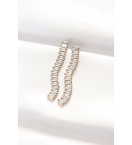 316L Çelik Gold Renk Su Yolu Küpe - TJ-BKP8900