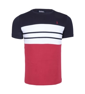 T8593 DEWBERRY ERKEK T-SHIRT-AÇIK LACİVERT