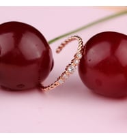 Glorria Gümüş Rose Beştaş Yüzük (Çok Renkli)