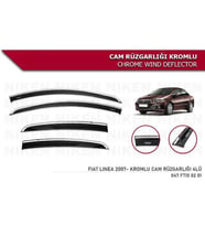 Fiat Linea Kromlu Cam Rüzgarlığı Niken 2007+ sonrası modeller (Beyaz)