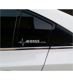 Avensis Albea Yan Cam Sticker Oto Kapı Çıkartma oto 20 cm x 7 cm yazı 494