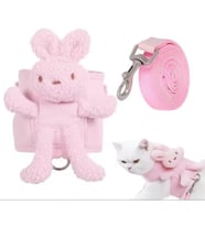 Evcil Hayvan Peluş Ayıcıklı Göğüs Gezdirme Tasması Set