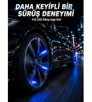 4'lü LED Sibop Işığı Hareket Sensörlü Araç Lastik Sibop Lambası
