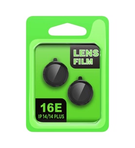 Newface Apple iPhone 16E Raze Metal Kamera Lens - Siyah