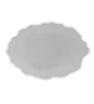 Epoksi Silikon Kalıp YERLİ Nişan ve Söz Tepsi Kalıbı Oval Düzensiz Dalgalı 23X36 CM