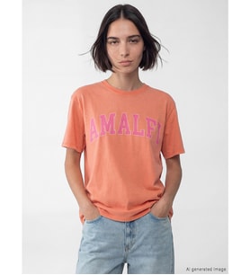 LCW Vision Mercan Oversize %100 Pamuklu Kadın Tişört