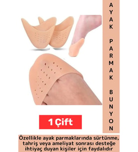 Gündelik Konforlu Nefes Alabilen Ameliyat Sonrası 5 Parmak Kapatan Silikon Ayak Parmak Gömleği