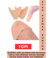 Gündelik Konforlu Nefes Alabilen Ameliyat Sonrası 5 Parmak Kapatan Silikon Ayak Parmak Gömleği
