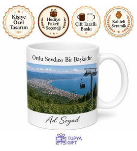 Ordu Memleket Hatırası Fotoğraflı Kupa Bardak Hediye Özel Tasarım