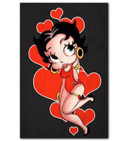 Cakatablo  Betty Boop Görseli  MDF Tablo