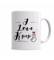 I LOVE KPOP Kupa Bardak Porselen