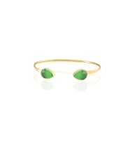 Kadir Jewellery 22 Ayar Altın Kaplama El İşçiliği Zirkon Taşlı Kadın Charm Bileklik