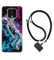Tecno Camon 16 18P Pova Kılıf Boyun Askılı Silikon Astronot Signs 1753