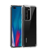 Coverzone Huawei P40 Pro ?le Uyumlu K?l?f Transparan Z-Coss GlassElegance TPU Tam Koruma Arka Kapak ?effaf Renk