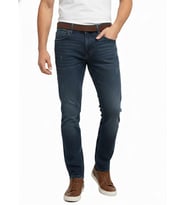 Erkek Silim Fit Jeans Tırnak Eskitme Model Pantolon 311 BGL-ST04975 (Koyu Mavi)