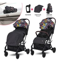 Lorelli Minori Otomatik Katlanır Kabin Boy Bebek Arabası - Magic Flowers (Standart)