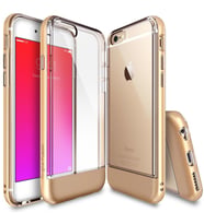 Ringke Fusion Frame iPhone 6s/ 6 ile Uyumlu Çerçeveli Bumper Kılıf Royal Gold