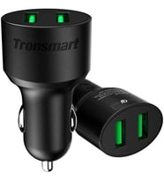 CC2TF Çift USB Çıkışlı Qualcomm QC 3.0 Araç Şarj Cihazı