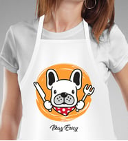 Kişiye Özel Chef- Aşçı Köpek Sever Mutfak Önlüğü