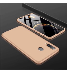 Galaxy A70 Kılıf Zore Ays Full Koruma Kılıf (Gold)