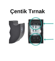 Renault Megane 3, Laguna 3, Clio 3 için Cam Açma Düğme Kapağı