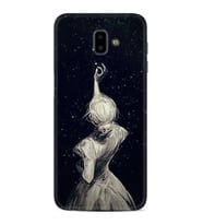 Samsung J6 Plus J7 Prime J7 Pro M20 Kılıf Desenli Silikon Star Woman 1332