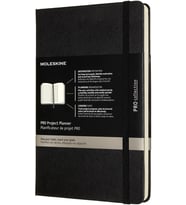 Moleskine Pro Proje Planlayıcı L Boy Siyah Sert Kapak (Turkuaz)