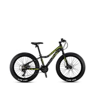 Kron Fxc 500 Fat Bike MD 24" Jant 13 CM Kadro 21 Vites Dağ Bisikleti SİYAH SARI