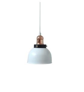 Rys Retro Metal Dekoratif Beyaz Tekli Kafe Mutfak Aydınlatma Avize (Burnt Olive)