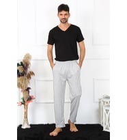 Akbeniz Erkek Pamuk Gri Tek Alt Pijama 27495