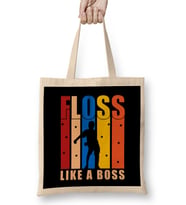 Flossing Floss Like A Boss Bez Çanta Uzun Saplı