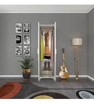 Kenzlife gardırop 2 kapaklı kapılı krizantem 168*50*42 byz ayaklı gardolap dolap (Karışık)