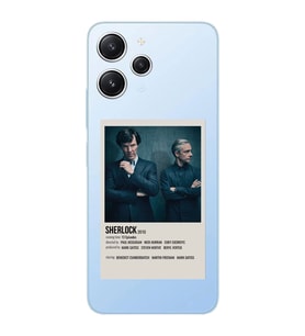 Xiaomi REDMI 12 Uyumlu Sherlock Minimalist Poster Desenli Şeffaf Telefon Kılıfı