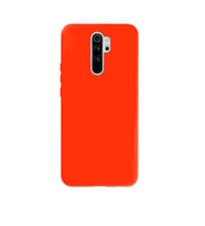 Xiaomi Redmi Note 8 Pro İçi Kadife Silikon Kılıf Turuncu