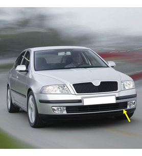 Skoda Octavia A5 2005-2008 Ön Tampon Alt Izgara Sol Parçası 1Z0853665